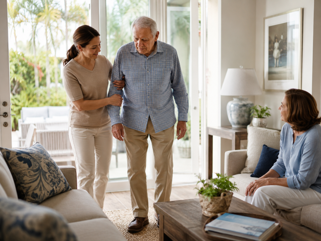 what is the two finger test in dementia